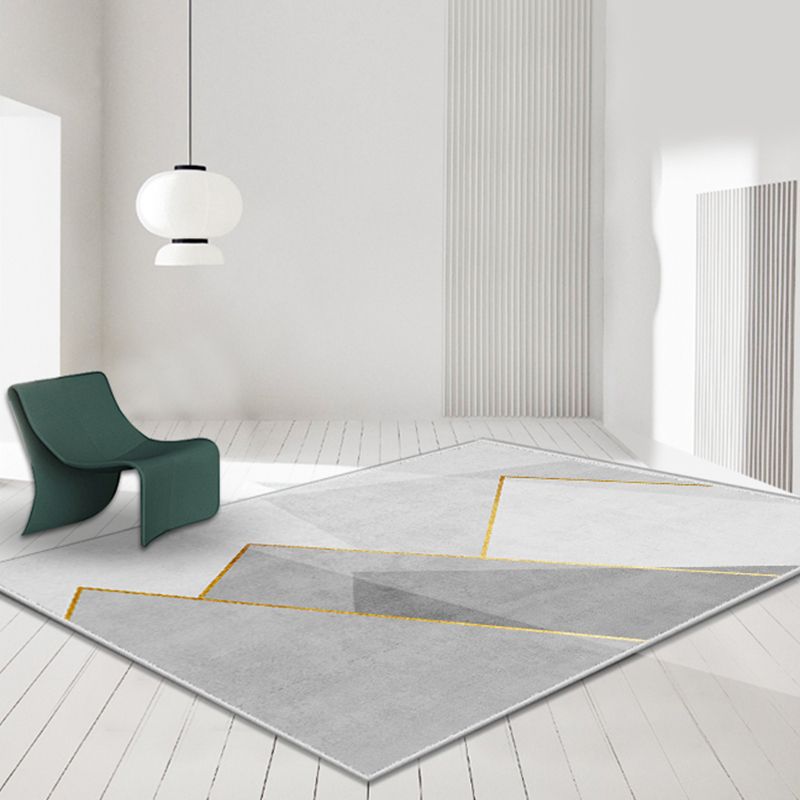 Moderne woonkamer Tapijtkleurige kleurblok Polyester Area Tapijt Non-slip achtergrondgebied Tapijtdap