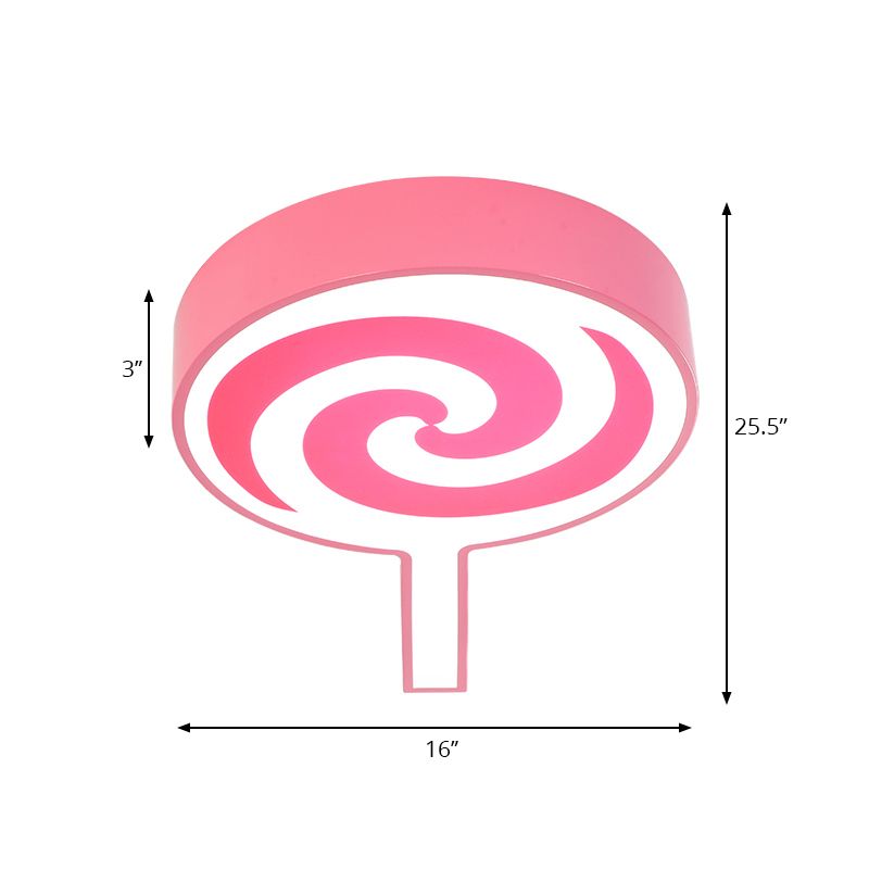 Lollipop Kindergarten encastré plafonnier acrylique Cartoon plafonnier