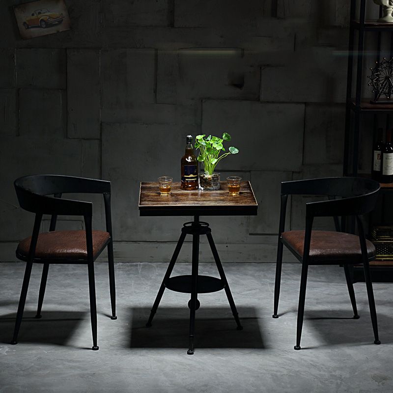 Modern Style Round Solid Wood Dining Set 1/2/3/4/5 Pieces Dining Set