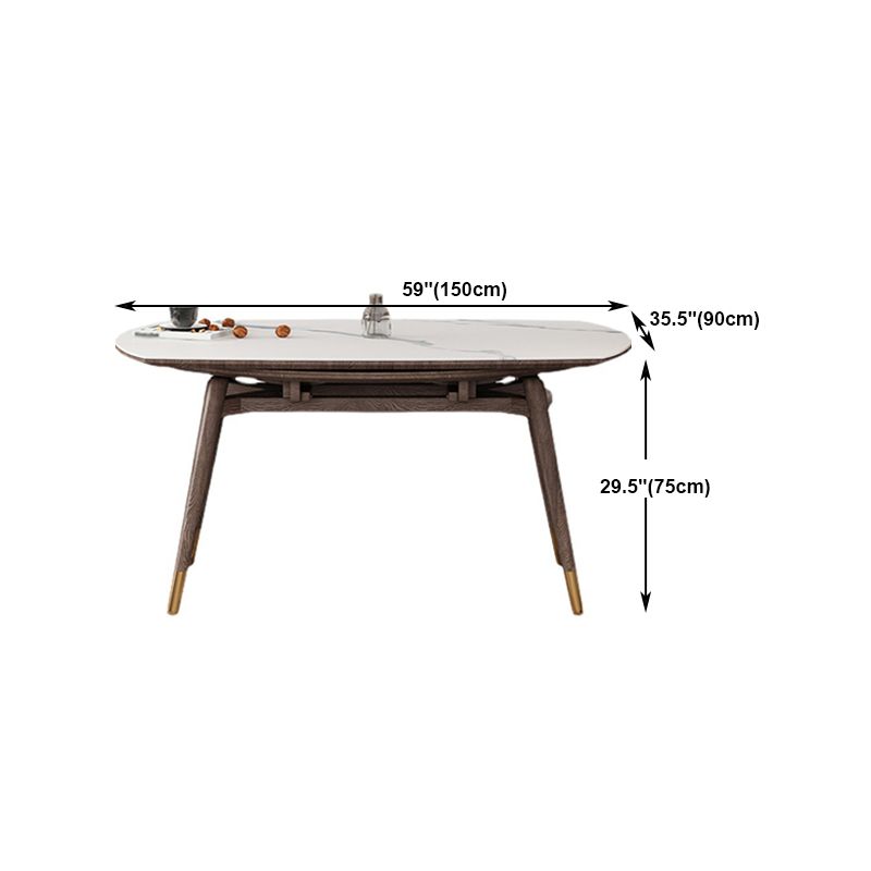 1/4/7 Pcs Table Furniture Set Dining Table Set with Sintered Stone Top for Home