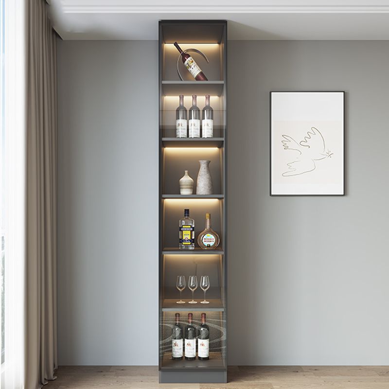 Modern Glass Adjustable Shelving Doors Wood Sideboard Cabinet with Cabinets and Drawers