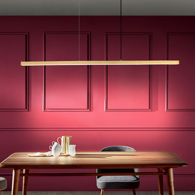 Moderner Stil Rechteckinsel Island LED LED Einfache Kronleuchterleuchte für Esszimmer