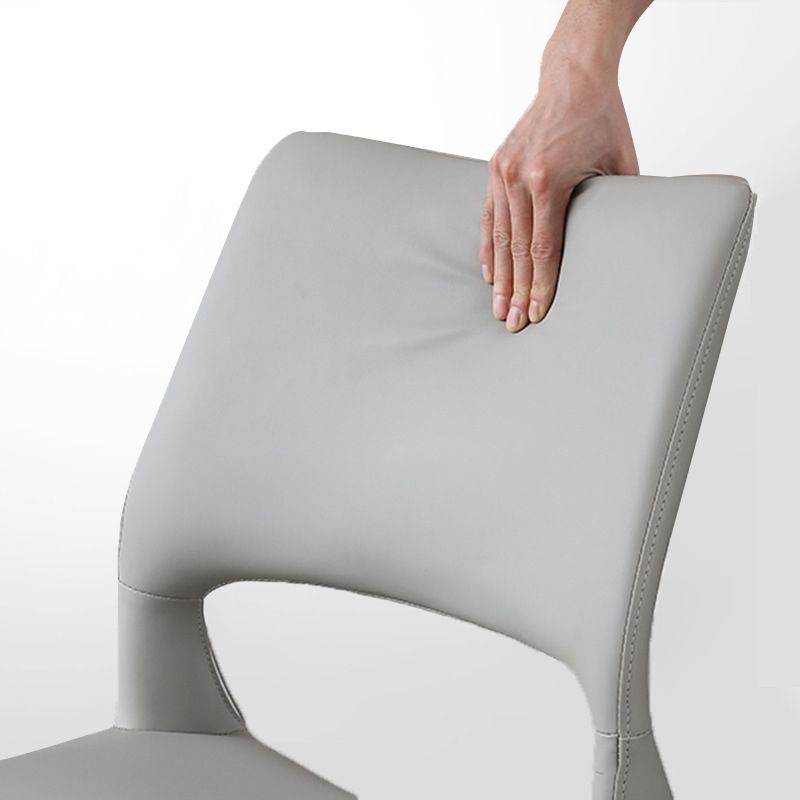 Open Back Dining Chair Contemporary Indoor Dining Side Chair