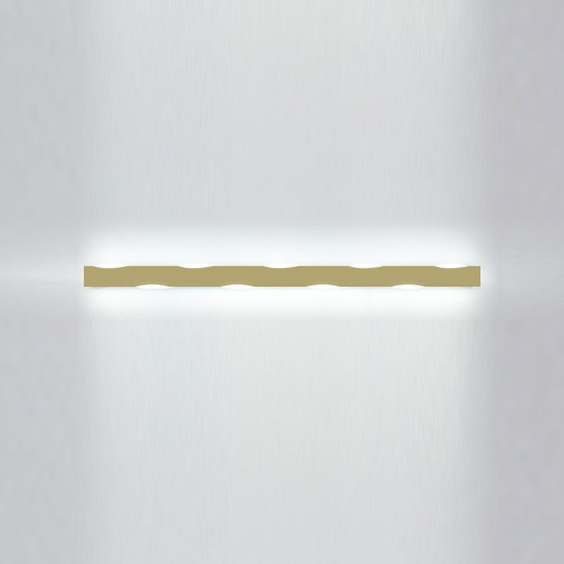 Forma de forma lineal Iluminación de pared de metal Estilo moderno 1 Luz de la pared de luz Luz de la pared de la luz.