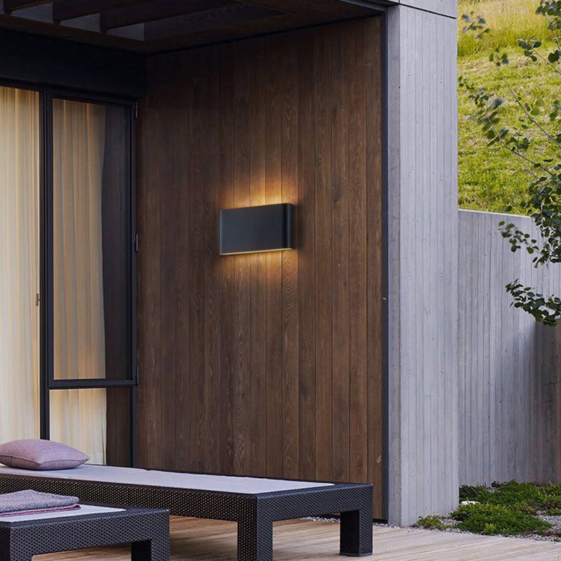 Modern Metal Wall Sconce Geometric Shape Wall Light for Bedroom