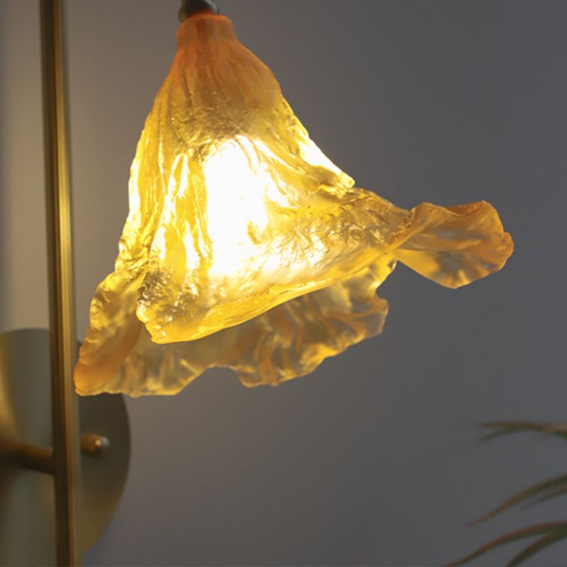 Modern Metal Sconce Light Fixture Glass Shade Wall Sconce Lighting for Bedroom