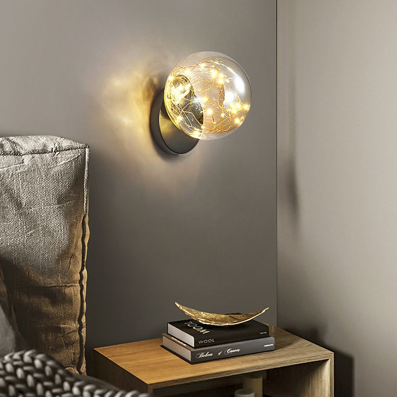 1 luminaire mural en verre léger luminaire créatif étoile