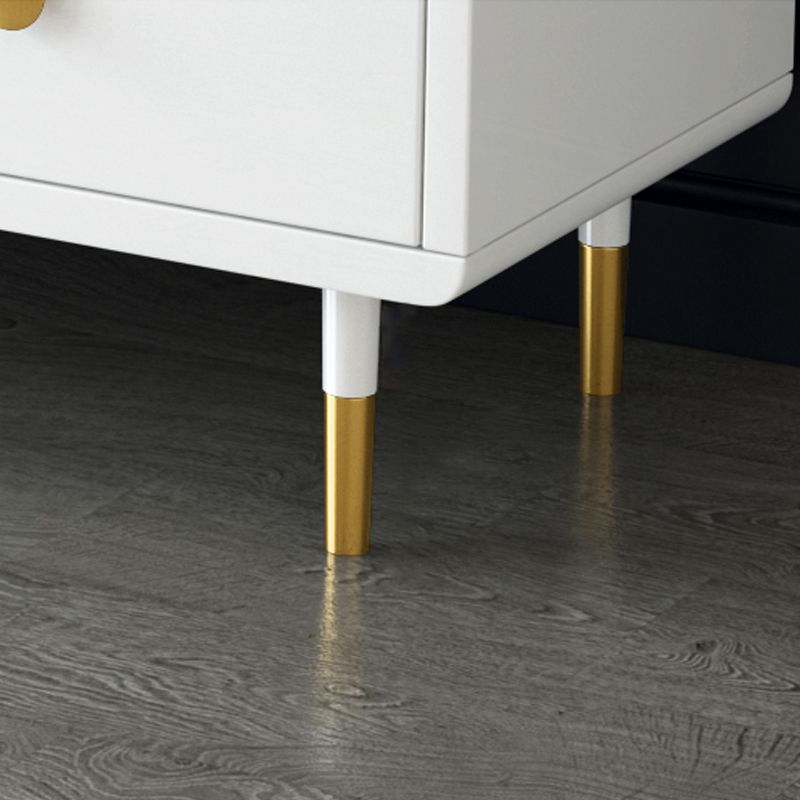 Bedroom Wooden Double Dresser White and Grey Storage Chest Dresser with Drawers