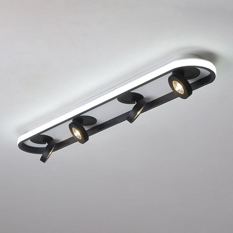 Plafonnier géométrique en métal, luminaire encastré à LED de Style moderne