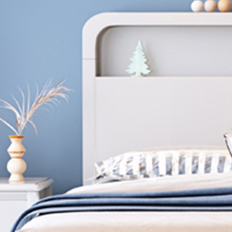 Modern Wood Standard Bed Bookcase Included Bed Frame for Bedroom