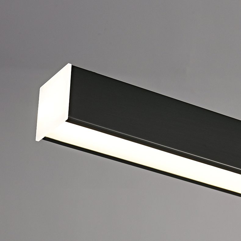 Zeitgenössische Küche Anhänger linear linearinselbeleuchtung Metall 1 Licht