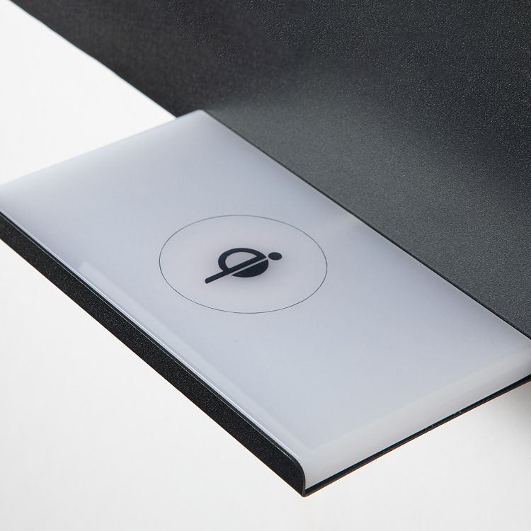 Contemporáneo de 1 luz de pared de pared de pared rectangular de aluminio Luz montada para dormitorio