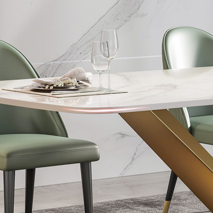 Nordic Glam 1/2/3/4/5/7 Pieces Dining Set Sintered Stone Dining Table Set for Home