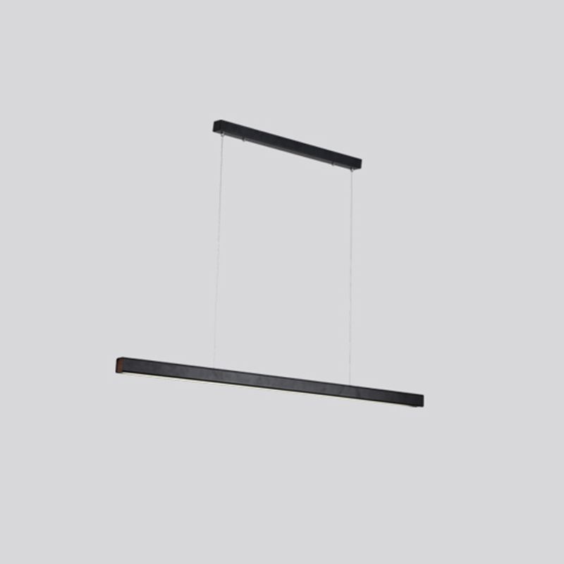 Modern Pendant Lighting for Kitchen Island Linear Pendant Lighting Hanging Lamp in Black