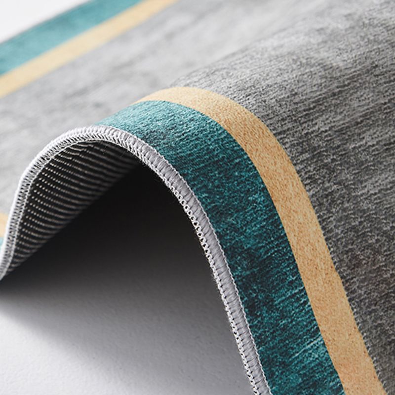 Vaste kleur moderne binnen tapijt polyester metalen lijnen afdrukt tapijt Easy Care Tapijt voor woningdecoratie