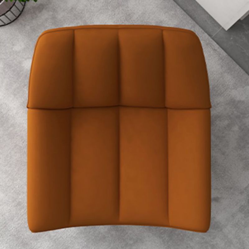 33.85" Wide Parsons Chair Armless Chair with Sewn Pillow Back