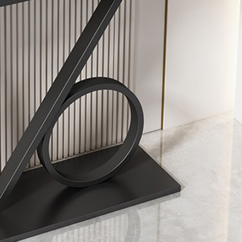 31.5-inch Tall Glam Console Table Scratch Resistant Stone End Table