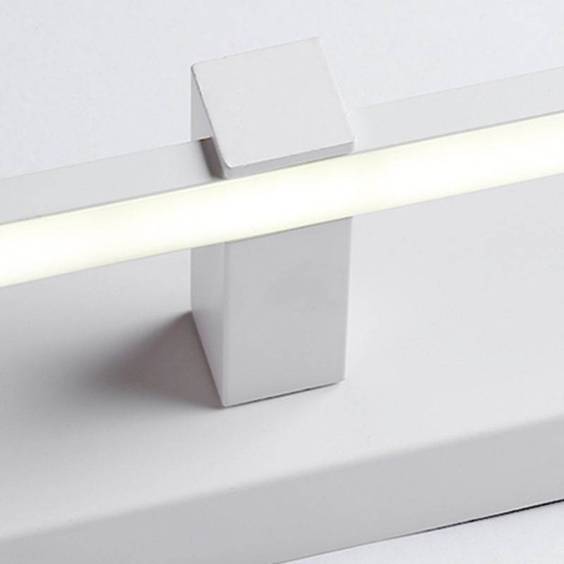 Linear Shade Metal Wall Sconce Lighting Modern 1- Light Mirror Wall Mount Light Fixture