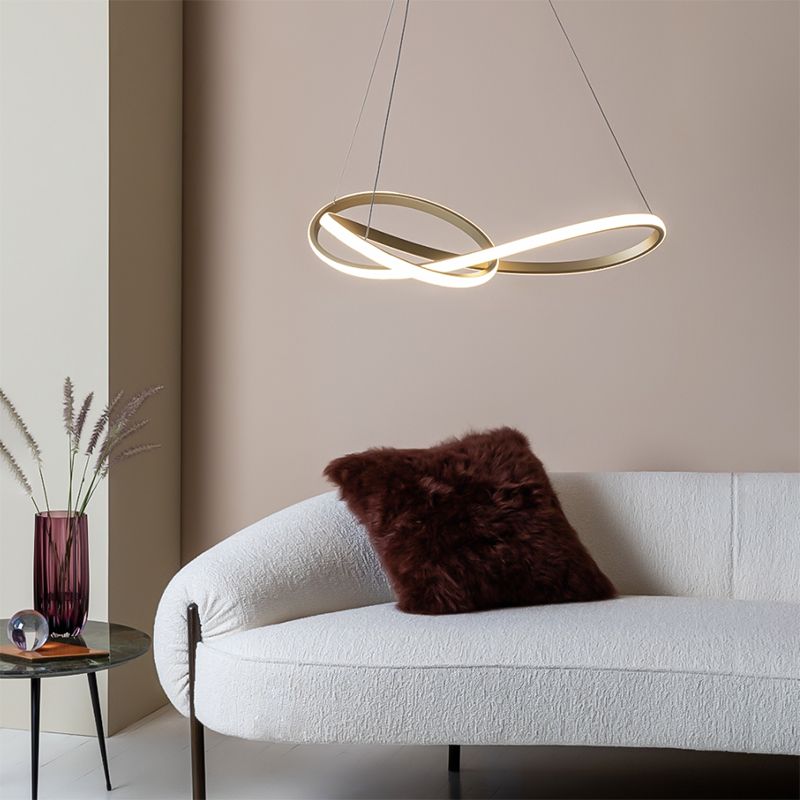 Lampadari moderni per l'apparecchiatura di illuminazione sospesa a spirale foyer con ombra acrilica