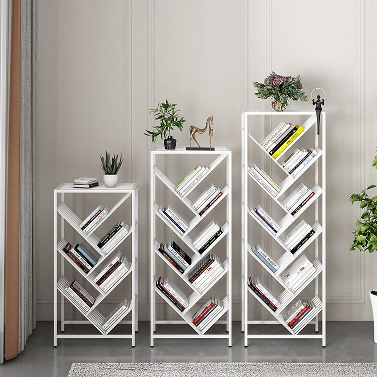 9.45"W Bookshelf Contemporary Style Bookcase for Study Room and Office