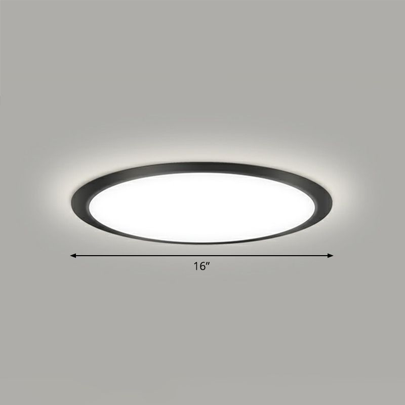Flache LED Flush Mount Beleuchtung Minimalistische Acryl Deckenleuchte für Schlafzimmer