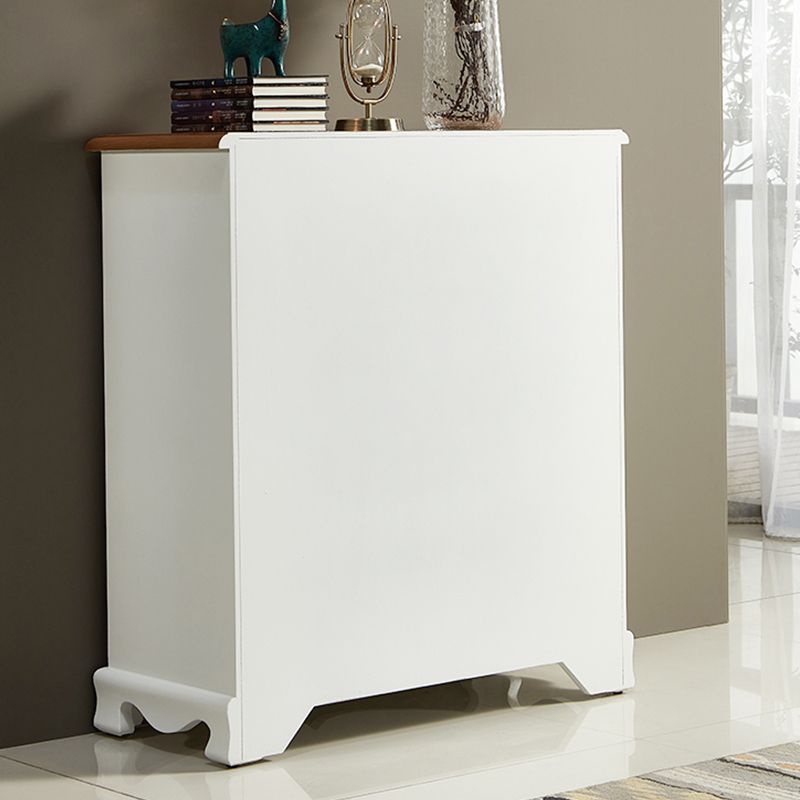 Nautical Bedroom Storage Chest Vertical Wooden Chest with Drawers