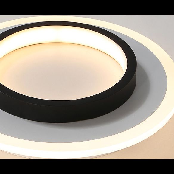 Simplicity Geometrical Flush Ceiling Light Fixture Acrylic LED Aisle Flush Mount Fixture