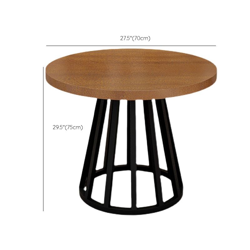 Modern Solid Wood Dining Table Metal Dining Site Table for Home Use