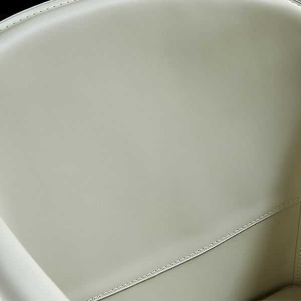 Silla de comedor de metal moderno, silla de comedor de cuero para uso en restaurantes