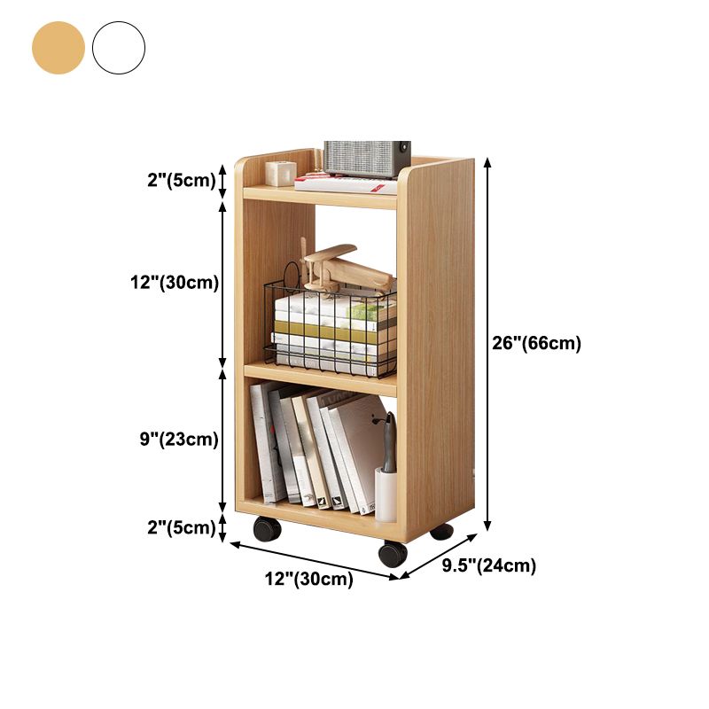 Scandinavian Style Bookshelf Open Back Bookcase for Home Office Study Room