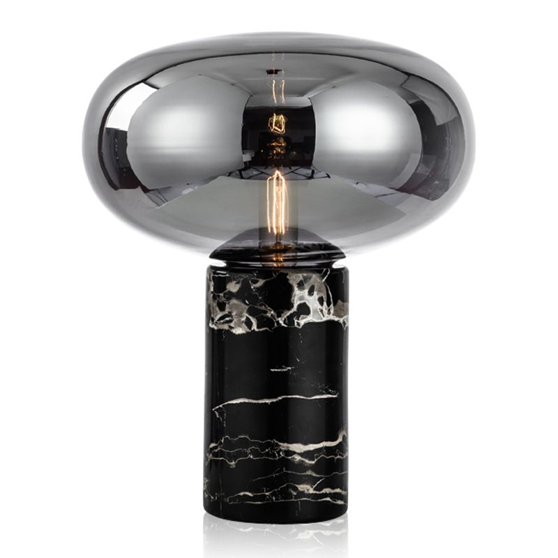 1 lampe de table de nuit géométrique légère lampe de table en verre de style moderne