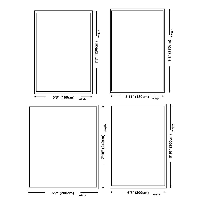 Creative Watercolor Printed Rug Multi-Color Modern Area Rug Stain Resistant Rug for Living Room