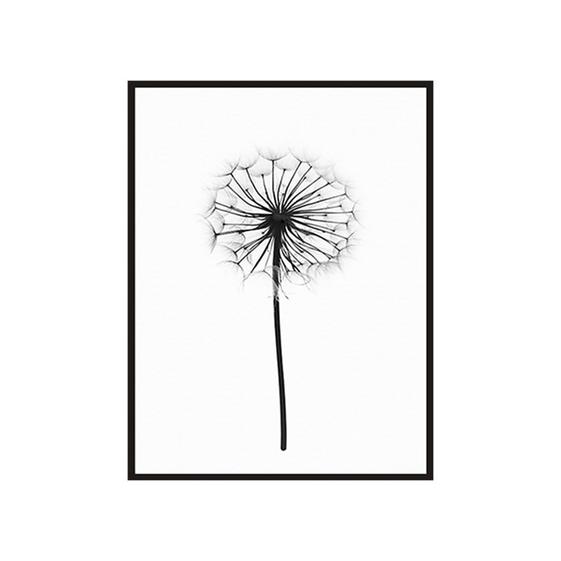 Scandinavian Style Dandelion Print Canvas White Natural Botanical Wall Art Decor