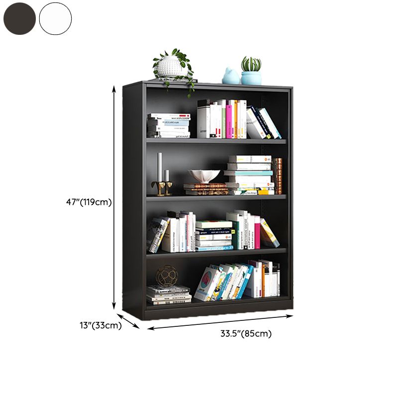 Modern Closed Back Shelf Bookcase Shelves Included for Home Office