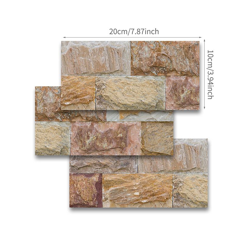 Brick Wallpaper Panels Pick Up Sticks Countryside Kitchen Wall Decor, 8' L x 4" W