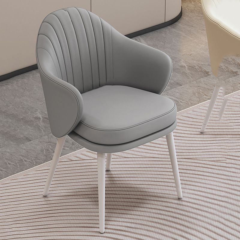 Dining Room Modern Parsons Chair Velvet Upholstered Arm Chair