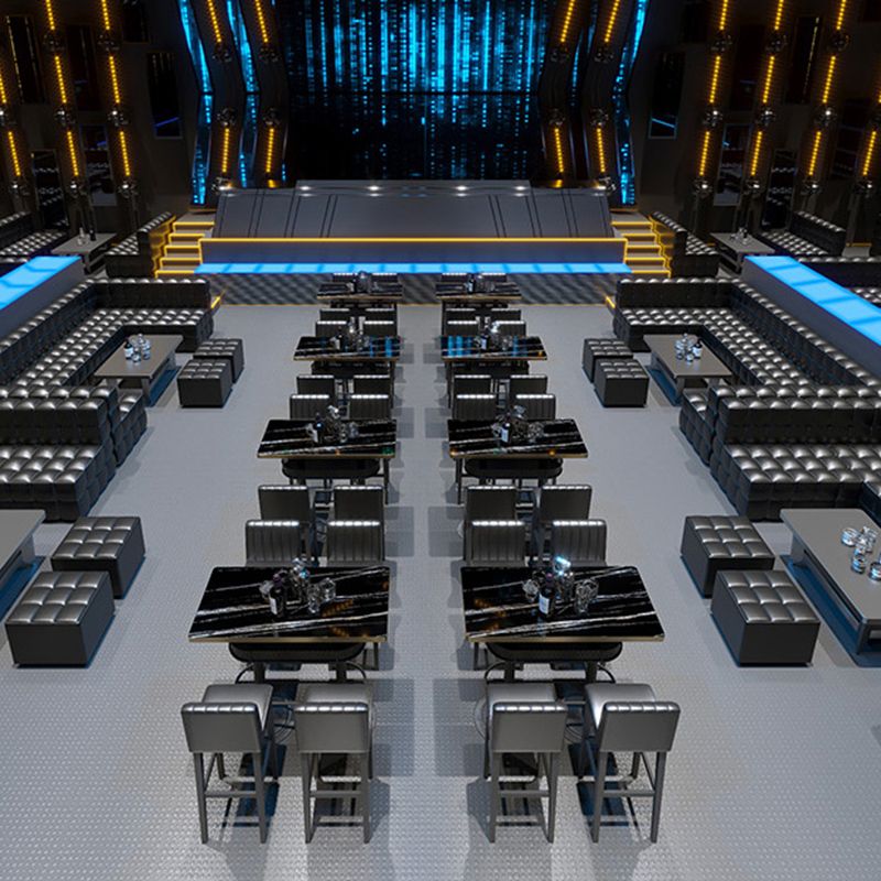 Industrial Style Bar Table Living Room Bistro Bar Desk with Storage