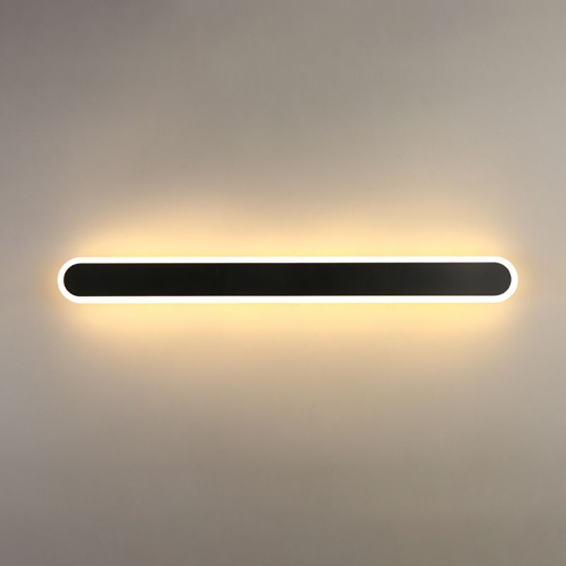 Hedendaagse stijl lineaire wandverlichting armaturen metaal 1 lichte LED wandmontage lamp