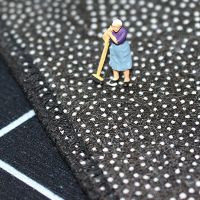 Modern Area Rug Funky Contrast Panel Rug Polyester Stain Resistant Carpet for Living Room