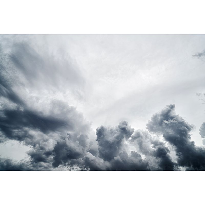 Environmental Clouds Wall Mural Stain Resistant Living Room Photography Wall Mural