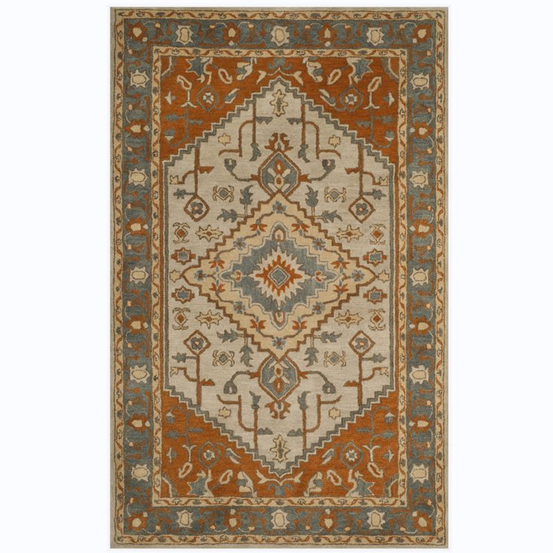 Traditional Morocco Area Carpet Tribal Pattern Polyester Area Rug Stain Resistant Rug for Home Decor