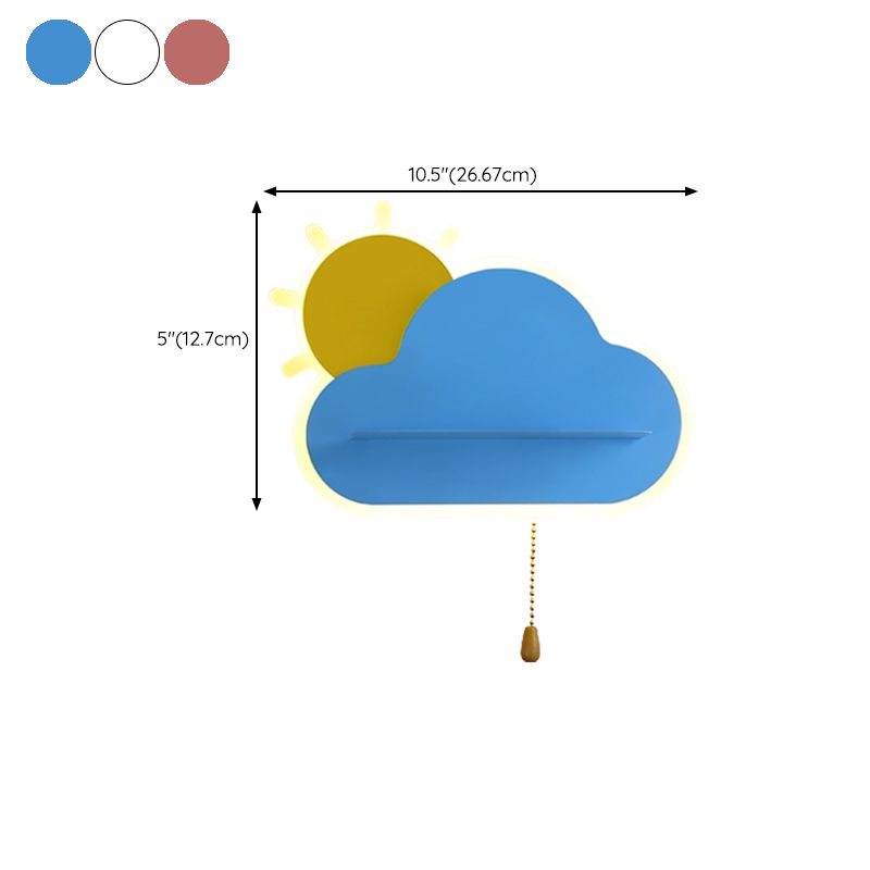Nordic Style Wall Mount Light Cloud Shape Wall Lamp for Children's Room