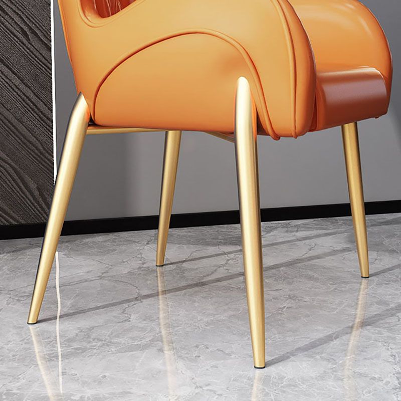 Nordic Style Metal Dining Chairs Upholstered Side Chair for Restaurant Use