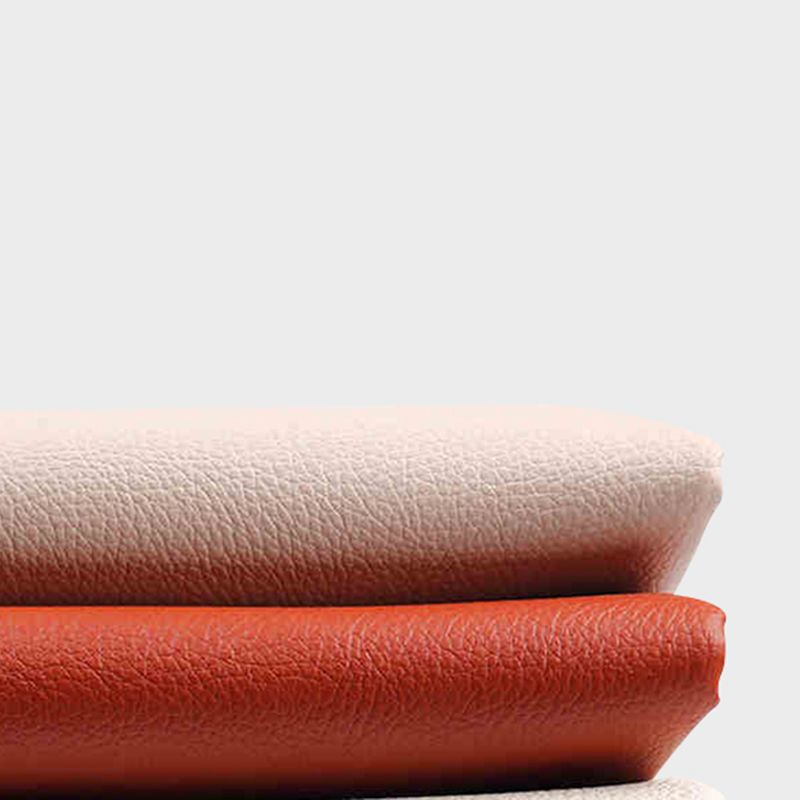 Contemporary Tufted Ottoman Water Resistant Leather Foot Stool Square Ottoman