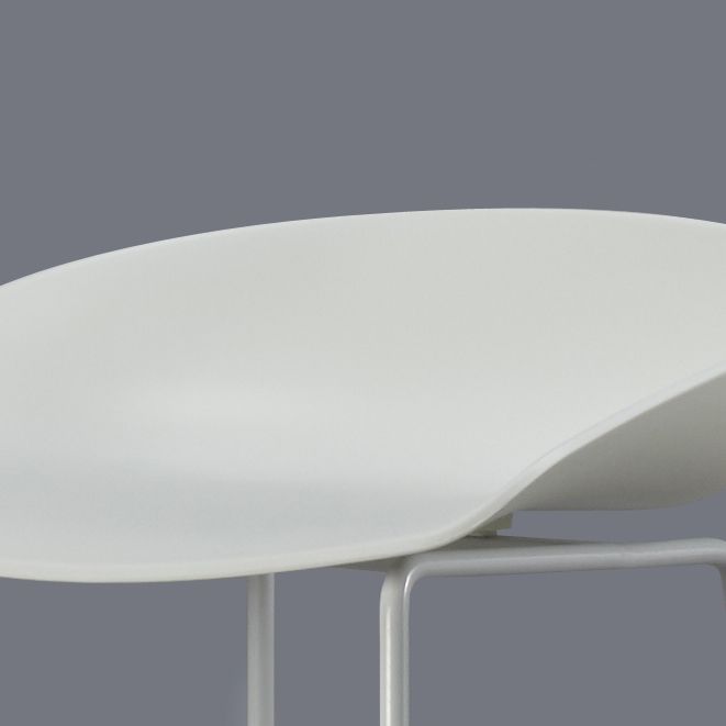 Modern Style Iron Bar Stool with Footrest Coffee Shop Casual Bar Stool