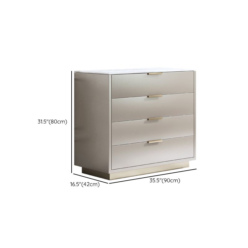 Modern Storage Chest Dresser Stone/Wooden Storage Chest with Drawers