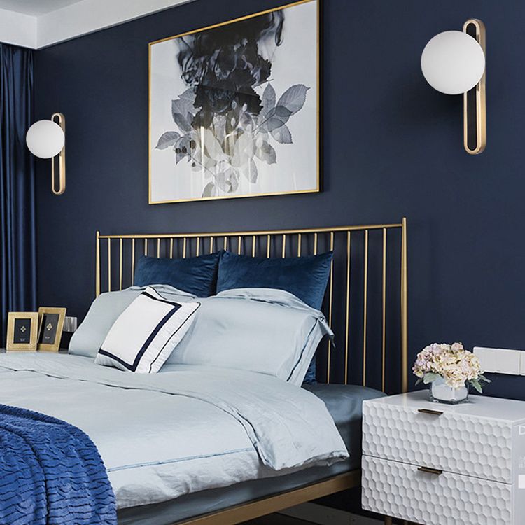 1 lampe à balle à balle en verre clair