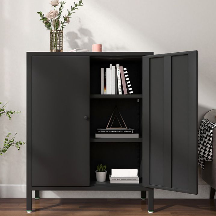13.78"W Bookshelf Scandinavian Style Bookcase with Door for Home Office