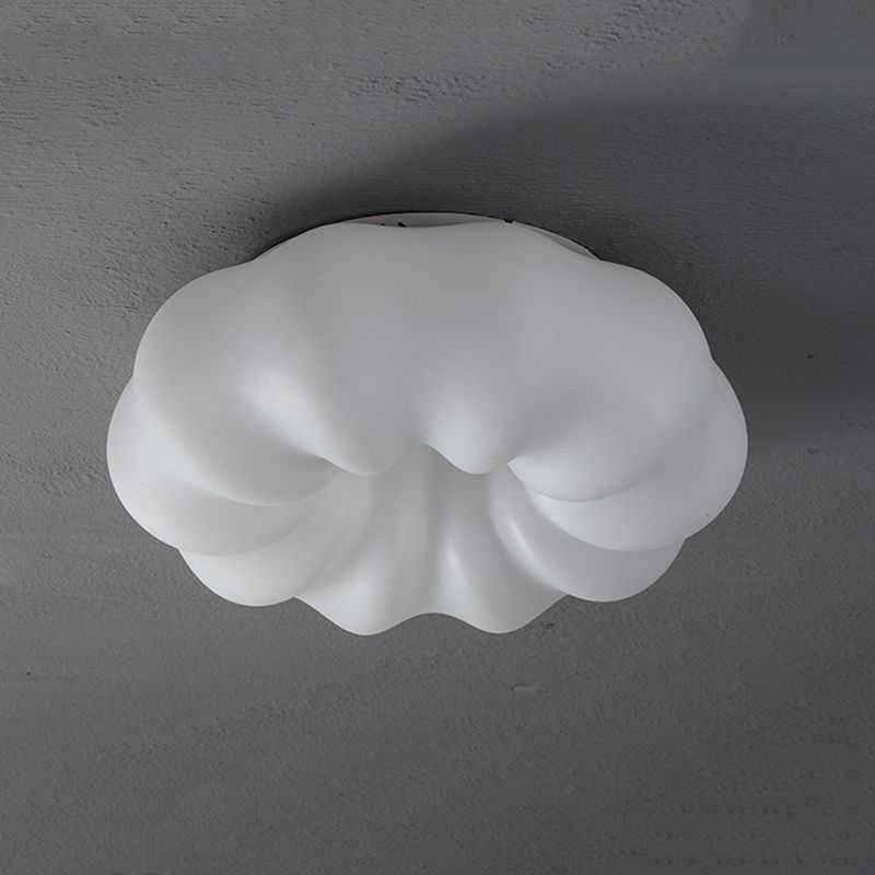 Cloud Shape 1 - Light Flush Mount Light Cream White Acrylic Modern Ceiling Flush