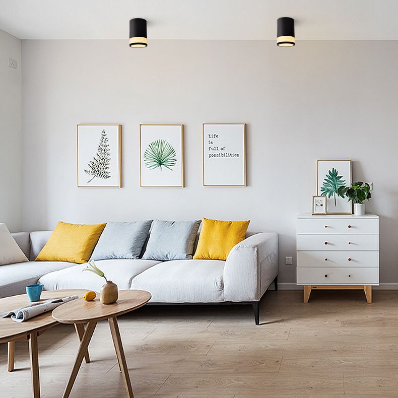 Lampada da incasso a forma di cilindro nordico Lampada da incasso a LED per soggiorno in acrilico